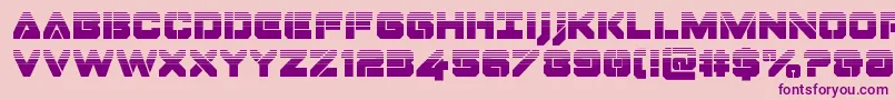Dominojackhalf Font – Purple Fonts on Pink Background