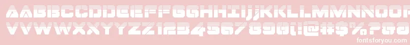 Dominojackhalf Font – White Fonts on Pink Background