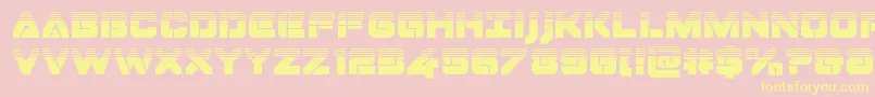Dominojackhalf Font – Yellow Fonts on Pink Background