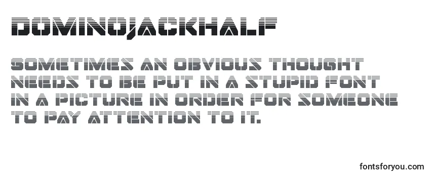 Review of the Dominojackhalf Font