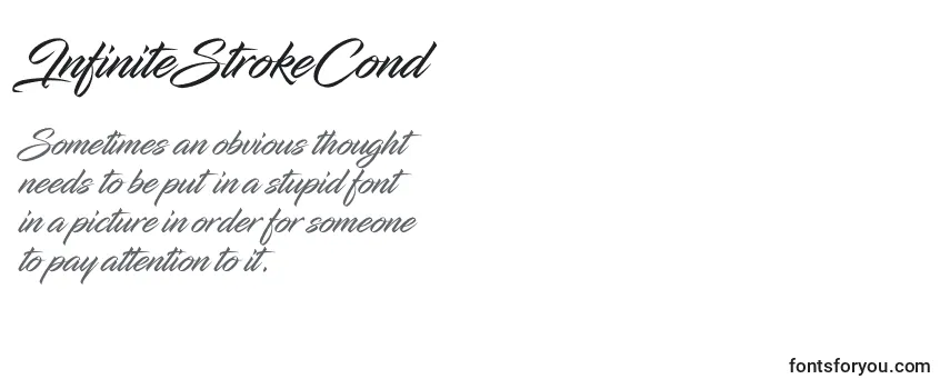 Review of the InfiniteStrokeCond Font
