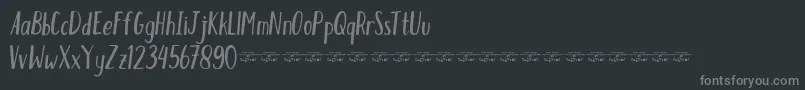HumblefreeForPersonal-Schriftart – Graue Schriften auf schwarzem Hintergrund
