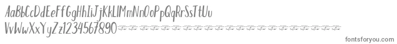 HumblefreeForPersonal Font – Gray Fonts on White Background