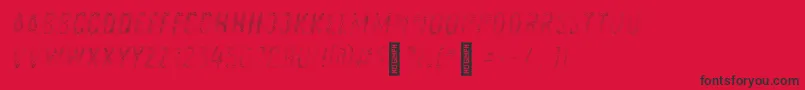 fuente Zingrustlh1demoFill – Fuentes Negras Sobre Fondo Rojo
