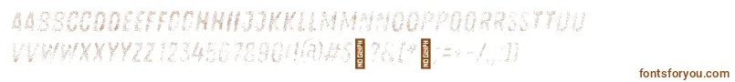 Zingrustlh1demoFill Font – Brown Fonts on White Background