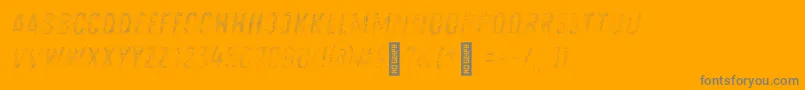 Zingrustlh1demoFill Font – Gray Fonts on Orange Background