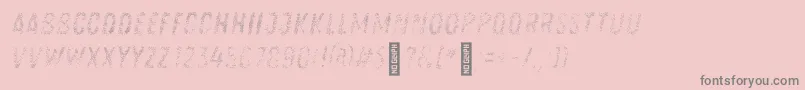 Zingrustlh1demoFill Font – Gray Fonts on Pink Background
