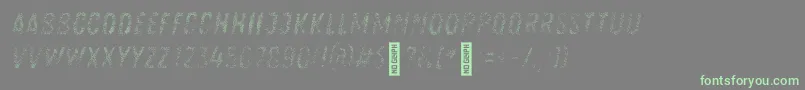 Zingrustlh1demoFill Font – Green Fonts on Gray Background