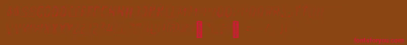 Zingrustlh1demoFill Font – Red Fonts on Brown Background