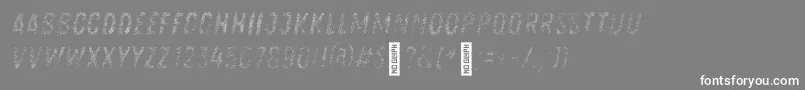 Zingrustlh1demoFill Font – White Fonts on Gray Background