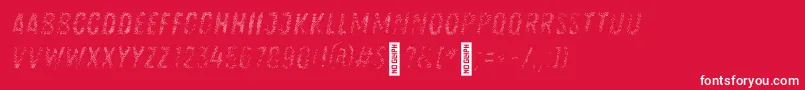 fuente Zingrustlh1demoFill – Fuentes Blancas Sobre Fondo Rojo