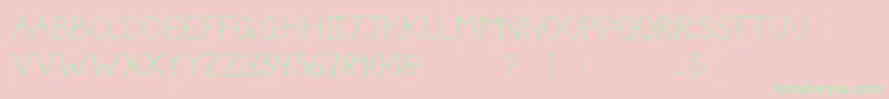 Cutetat Font – Green Fonts on Pink Background