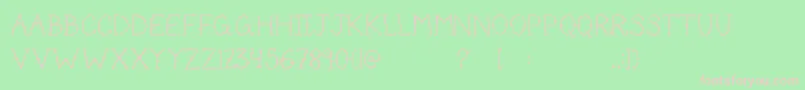 Cutetat Font – Pink Fonts on Green Background