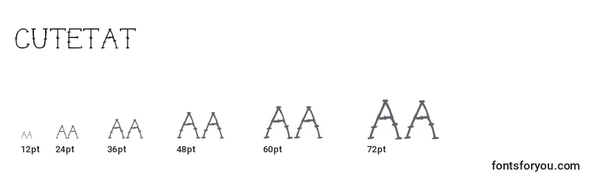 Cutetat Font Sizes
