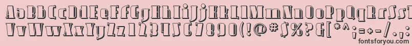 Avond09 Font – Black Fonts on Pink Background
