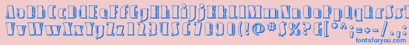 Шрифт Avond09 – синие шрифты на розовом фоне