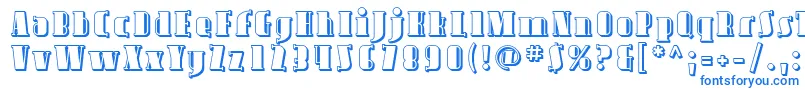 Шрифт Avond09 – синие шрифты