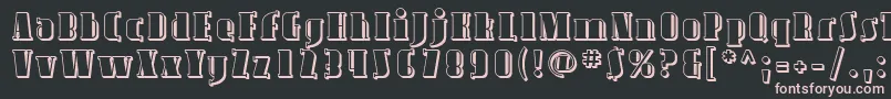 Avond09 Font – Pink Fonts on Black Background