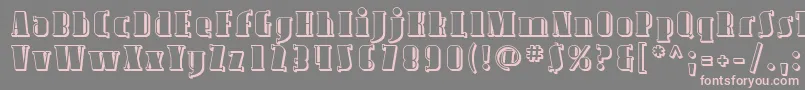 Avond09-Schriftart – Rosa Schriften auf grauem Hintergrund