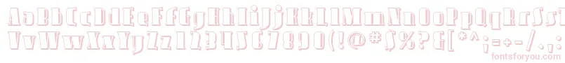 Avond09-fontti – vaaleanpunaiset fontit