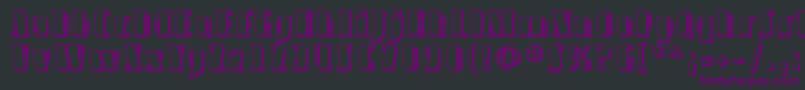 Avond09 Font – Purple Fonts on Black Background
