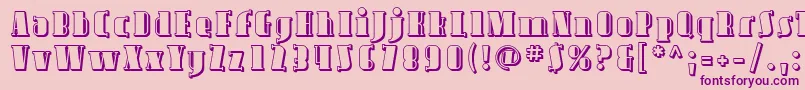 Avond09 Font – Purple Fonts on Pink Background