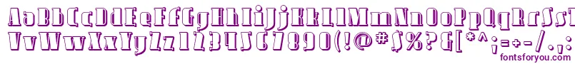 Avond09 Font – Purple Fonts on White Background