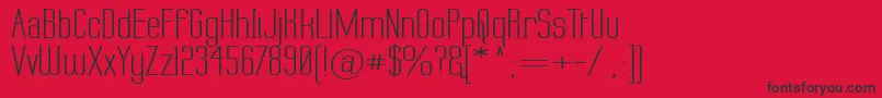 Labtopw Font – Black Fonts on Red Background