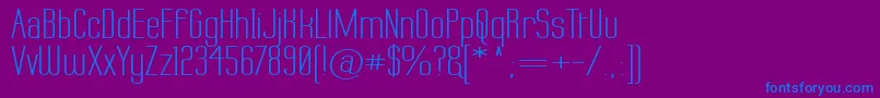 Labtopw Font – Blue Fonts on Purple Background