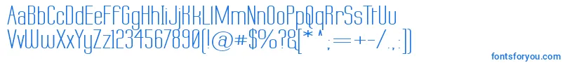 Labtopw-Schriftart – Blaue Schriften auf weißem Hintergrund