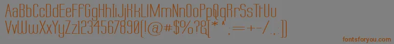 Labtopw Font – Brown Fonts on Gray Background