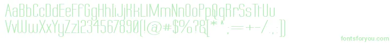 Labtopw Font – Green Fonts on White Background
