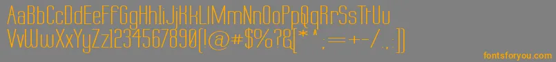 Labtopw Font – Orange Fonts on Gray Background