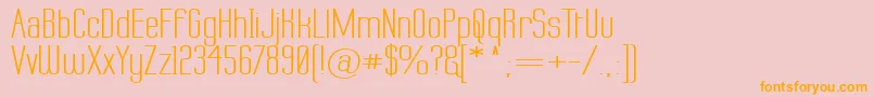 Labtopw Font – Orange Fonts on Pink Background