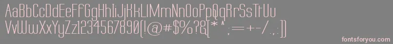 Шрифт Labtopw – розовые шрифты на сером фоне