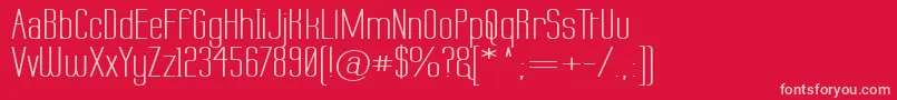 Labtopw Font – Pink Fonts on Red Background