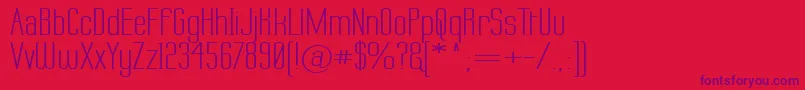 Labtopw Font – Purple Fonts on Red Background