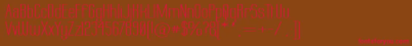 Labtopw Font – Red Fonts on Brown Background