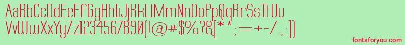 Labtopw Font – Red Fonts on Green Background