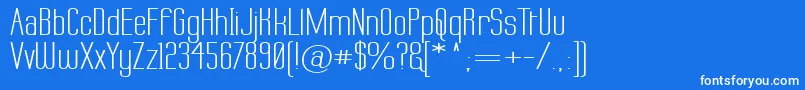 Labtopw Font – White Fonts on Blue Background