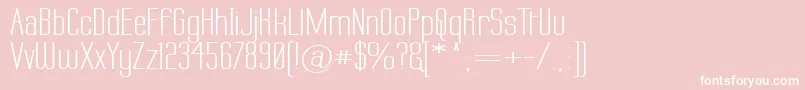 フォントLabtopw – ピンクの背景に白い文字