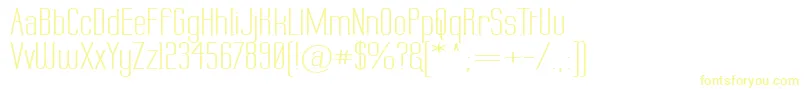 Labtopw Font – Yellow Fonts on White Background