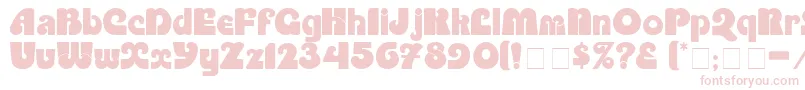 PartiteDisplaySsi Font – Pink Fonts on White Background