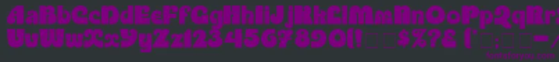 PartiteDisplaySsi Font – Purple Fonts on Black Background