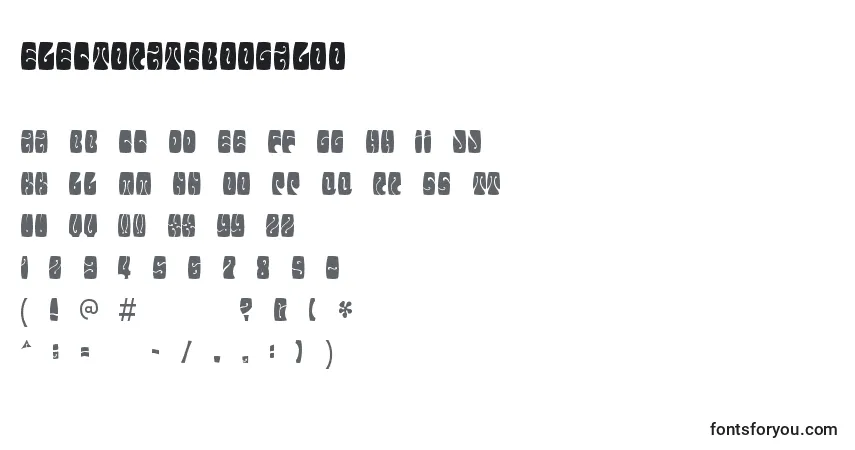 Czcionka Electorateboogaloo – alfabet, cyfry, specjalne znaki