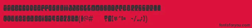 Electorateboogaloo Font – Black Fonts on Red Background