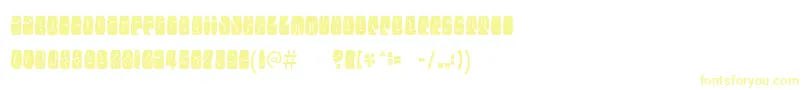 Шрифт Electorateboogaloo – жёлтые шрифты