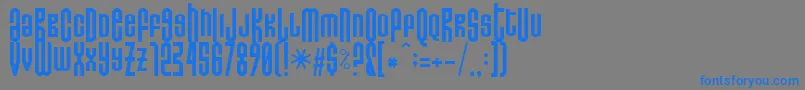 Donoteatthis Font – Blue Fonts on Gray Background