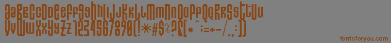 Donoteatthis Font – Brown Fonts on Gray Background