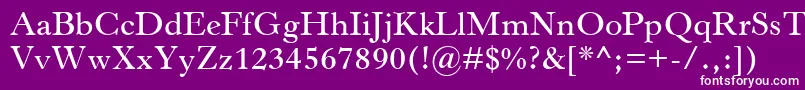 HorleyOsMtSemibold Font – White Fonts on Purple Background